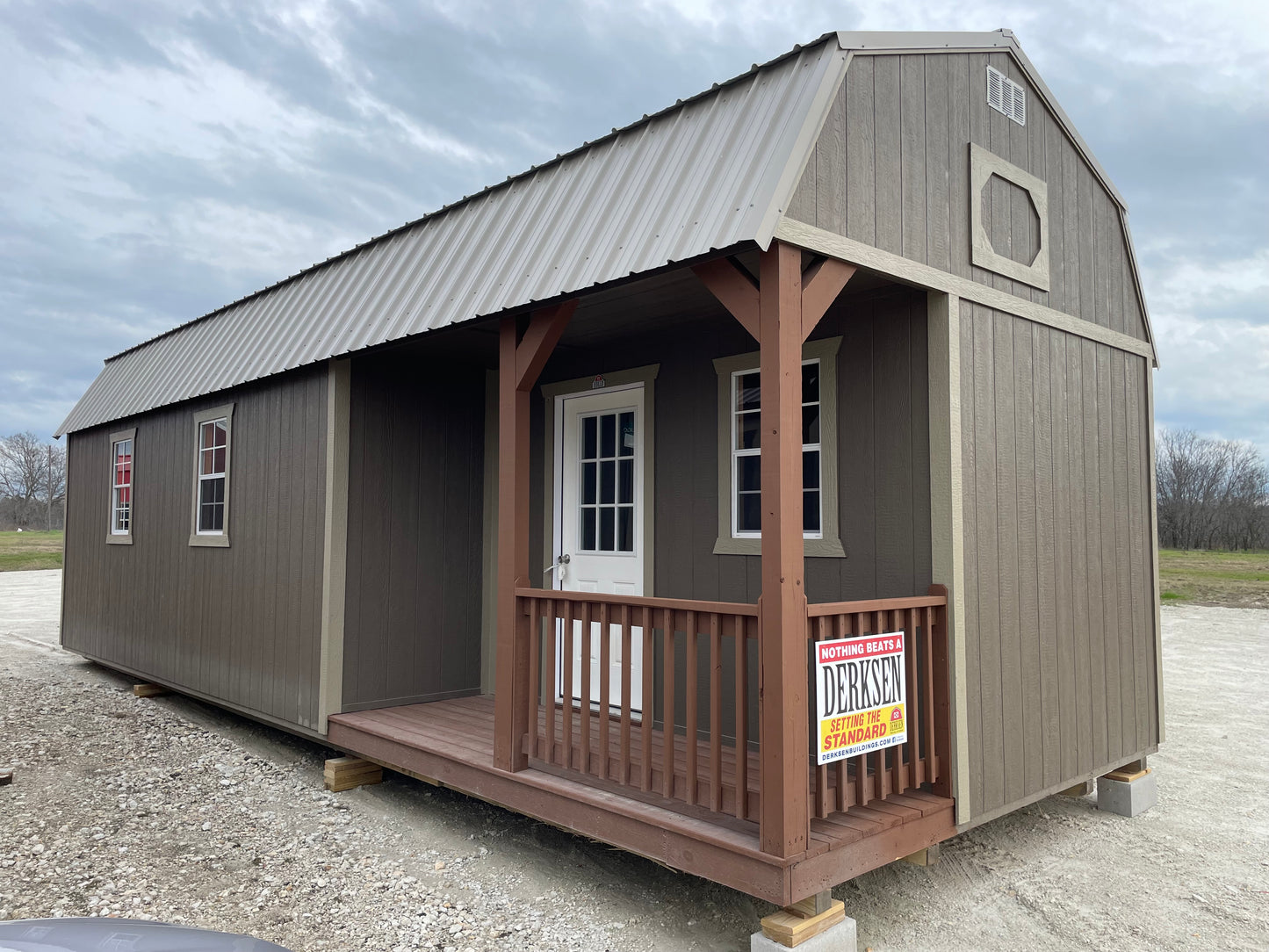 12x32 Side Lofted Barn Cabin